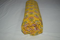 NO TARRIF CHARGES 100%✅ZK_184 Hand Block Floral Print 100%Cotton 10 Yard Fabric