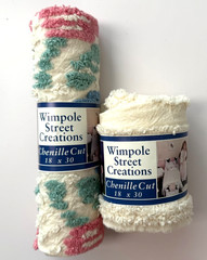 Chenille 18×30 Wimpole Street Creations Lot of 2 Assortment Sew Craft Doll Quilt