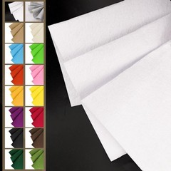 White Felt Fabric 36×36 Inch 1.2mm Thick Stiff Square Craft Sewing DIY Art