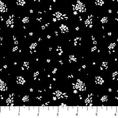 FIGO – Ink & Earth By Figo Studio – Ditsy – Black 1/4yd