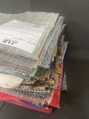 Fabric Samples Square Jab, Chivasso, Carlucci Lot of 90 PC Multi Color Design