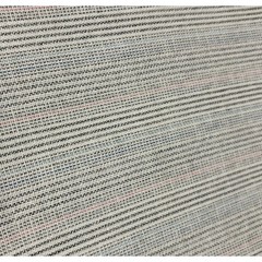 Cream Cotton Striped Fabric 2.5 Yds 60″ Red Blue Black Jacket Pant Weight