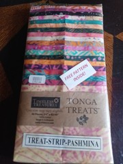 Tonga Treats~**40 PIECES 2.5″ X 43/44″ STRIPS QUILTING FABRIC**~Pashmina(#93)