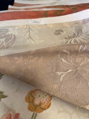 10 Floral silk fabric samples elegant designs High quality
