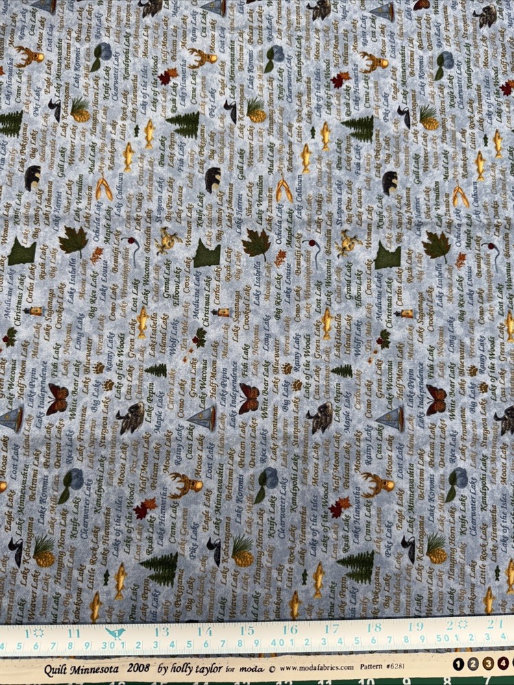 Quilt Minnesota Quilting Fabric by Holly Taylor for Moda Lakes in Minnesota