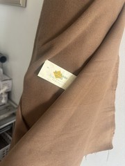 Brisbane moss Moleskin brown Colour Width 150 Cm Per Metre