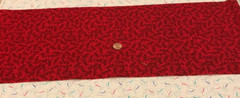 “USA” * Tonal Reds * David Textiles * 100% Cotton Remnant * 8″ x 21″