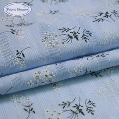 55” Wide Yard Elegant Floral Lace Jacquard Print Cotton Fabric For Shirt Craft