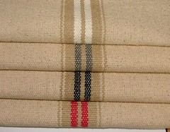 French Grain Sack 100% Cotton Linen Look Curtain Upholstery Cushion Craft Fabric