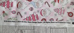 2 Yards Of Christmas Fabric Pink Xmas 45 Inch By 72 Inch