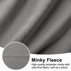 JOSNAAN Minky Fabric 2Yards Gray
