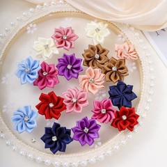 Ximimark 100 pcs Mixed Colors Fabric Flowers, DIY Headwear Costume Accessory