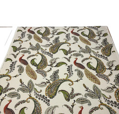 FILIPPO UECHER DOMENICO 70 PEACOCK MADE IN ITALY 100% LINEN FABRIC BY YARD 55″W