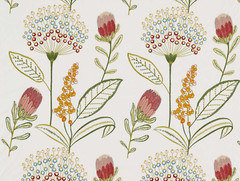CLARKE & CLARKE/BREEGAN JANE CURTAIN FABRIC Protini 2.4 METRES SPICE EMBROIDERED