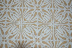 NO TARRIF CHARGES 100%✅ZK_276 Hand Block 100%Cotton 20 Yard Fabric White & Gold