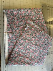 vintage peter pan fabrics inc 42”x WOF DUSTY PINK AND BLUE CALICO