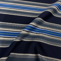 Sunbrella Pendleton Serape Stripe Indigo Blue Outdoor Upholstery Fabric
