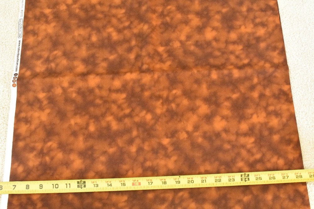 By 1/2 Yd, Marbled Brown & Gold Quilt Cotton, Kaufman/Made in Japan, P5965