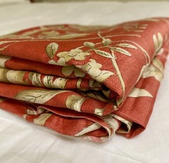 Vtg Ralph Lauren Villa Camelia Fabric French Country 5.91 yards Interior Design
