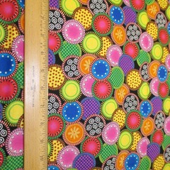Cotton Fabric Smith Milligan Possibilities For Avlyn Colorful Circles 1yd 5″