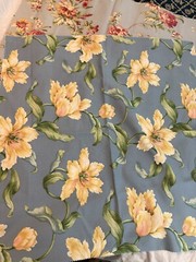 VTG Lot of 9 shades of blue + purple print designs fabrics remnants quality new