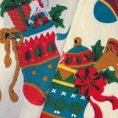 Christmas Stockings Quilt Bundle 3 yds Fabric Red Green Multi Made in USA