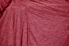 JERSEY KNIT FABRIC HEATHER RED ATHLETIC MOISTURE WICKING 100% POLYESTER 60″ WIDE