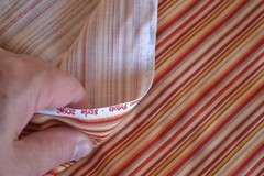By 1/2 Yd, Yellow Orange Gold Red Striped, Benartex/Halvorsen/Bittersweet, M8761