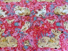 Free Spirit Land Art By Odile Bailloeul Mini Enchanted Forest PWOB025 pink 2yd