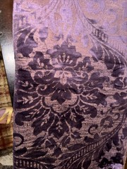 PLUM PURPLE Solid Chenille Velvet Upholstery Drapery Fabric 3.5 YDS 57” Wide