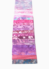 Batik 100% Cotton Fabric Jelly Roll 40 or 20 x 112cm x 6.35cm Magic Purple