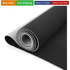 Black Suede Headliner Fabric 96″ L × 60″ W with Foam Backing, Automotive Inte…