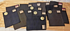 15 Vintage 1960s Men’s Suit Wool Fabric Samples from M. Wile Co. Quilt Crafts