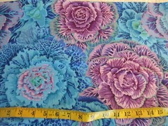 Kaffe Fassett Cotton Fabric 1 FQ Blue Purple Brassica Classics Lg Floral Print