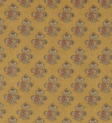 GP & J BAKER CURTAIN FABRIC DESIGN Poppy Paisley 3 METRES OCHRE LINEN BLEND