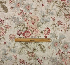 BALLARD DESIGNS LAURALEE PARCHMENT MULTIPURPOSE DESIGNER FABRIC BY THE YARD 54″W