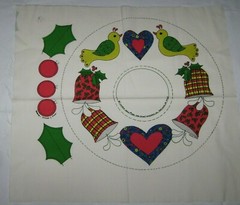 Rare Daisy Kingdom Laurie Adam Wreath Panel from 1981