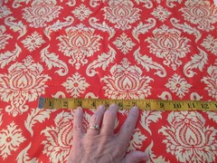 Joel Dewberry Aviary 2 Orange & Yellow Damask Cotton Fabric 2.1 Yards