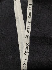 Moda Fabric Heritage Square Sandy Gervais Dark Grey Black Twigs 3/4Y x 44″W