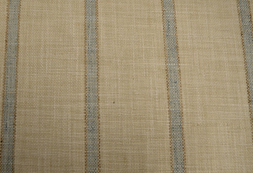 Run Around Lagoon Cream Light Blue Stripe Woven PKaufmann Fabric