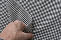 By 1/2 Yd, Vintage, Brown & Cream 1/8″ Woven Cotton Gingham, P8928