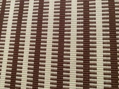1YD SOANE BRITAIN Jajim Stripe Chestnut Artisanal Warp Weave Fabric $770 Retail