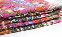 1 Yard Indian Screen Printed 100% Cotton Fabric NO TARRIF CHARGES 100%✅ZK_345