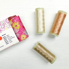 WonderFil Sue Daley Designs Neutrals Specialty Threads, 6 x Small, Neutral