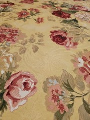 VTG 1997 Richloom Platinum Collection Fabric Floral Rose Screen Print 1 Yard