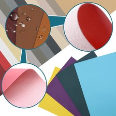 32 Pieces Faux Leather Sheets 8×12 INCH 32 Colors Leather Fabric Sheets 0.7mm…