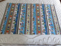 3836. MMFab Inc. Pat Yuille SNOW BUNNIES Cotton FABRIC – 42″ x 5/8 yd.