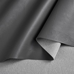 HYVAKUPPA Gray Faux Leather Fabric 2 Yards