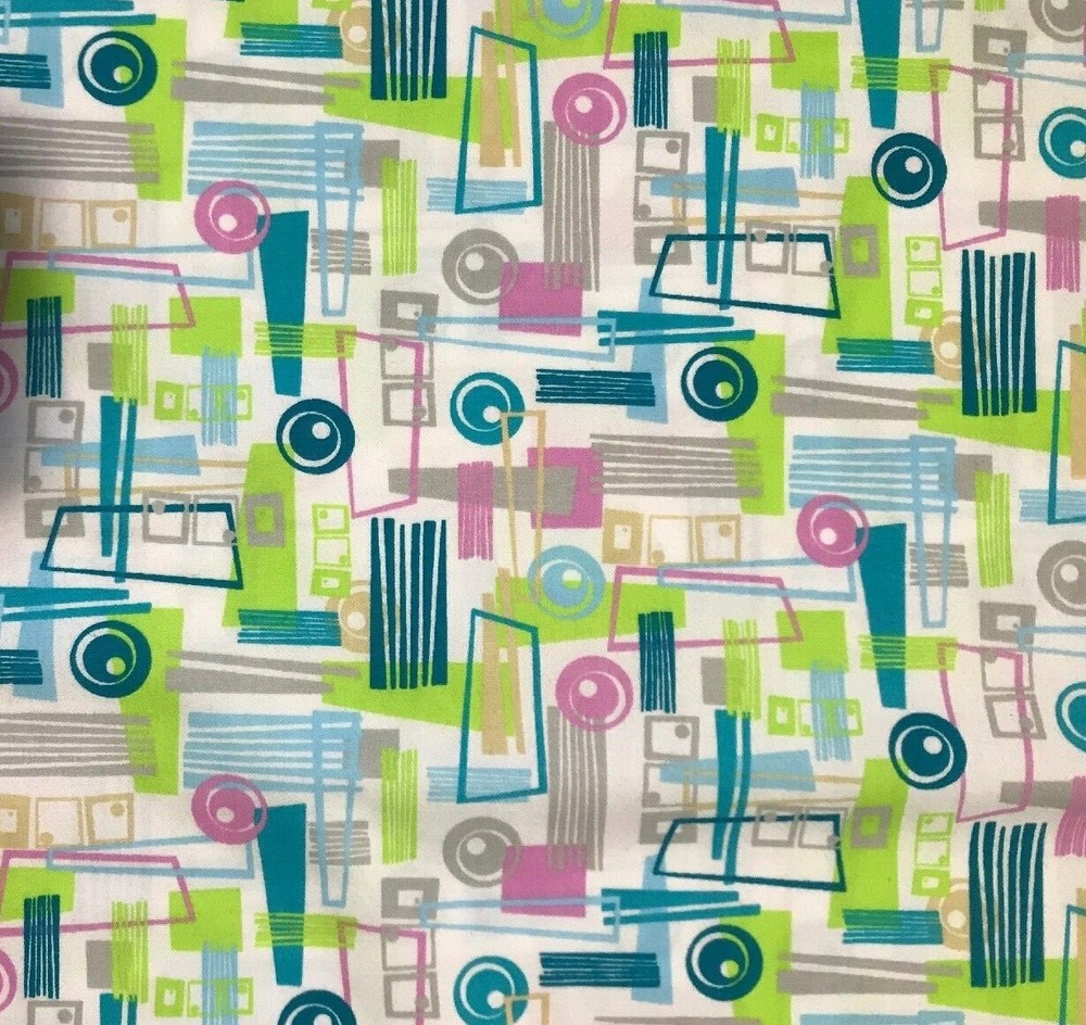 Easy Wash & Care Fabric-Swizzle Stix Muli- Cotton.Poly – BTY – x 44″
