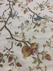 Scalamandre Melograno Fabric In The Antique White Colorway